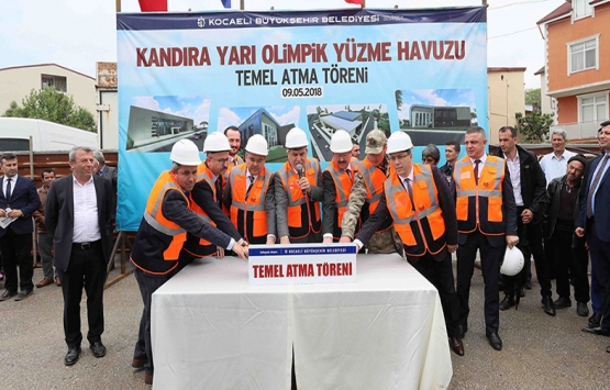 Kandıra Yarı Olimpik Yüzme Havuzu'nun temeli atıldı!