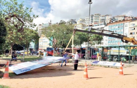 Fındıklı'da metro şantiyesi yapımına tepki!