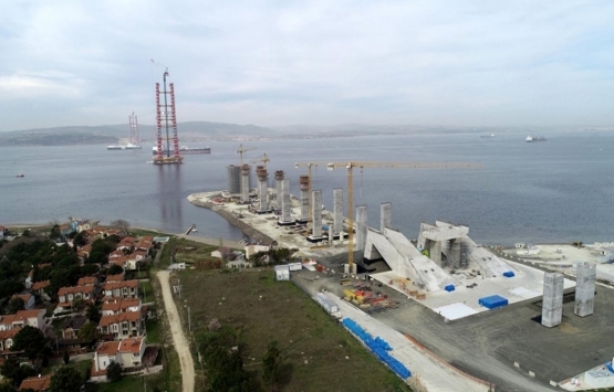 1915 Çanakkale Köprüsü nün kulelerine 22 nci bloklar konuldu!