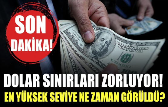 Dolar sınırları zorluyor! En yüksek seviye ne zaman görüldü!