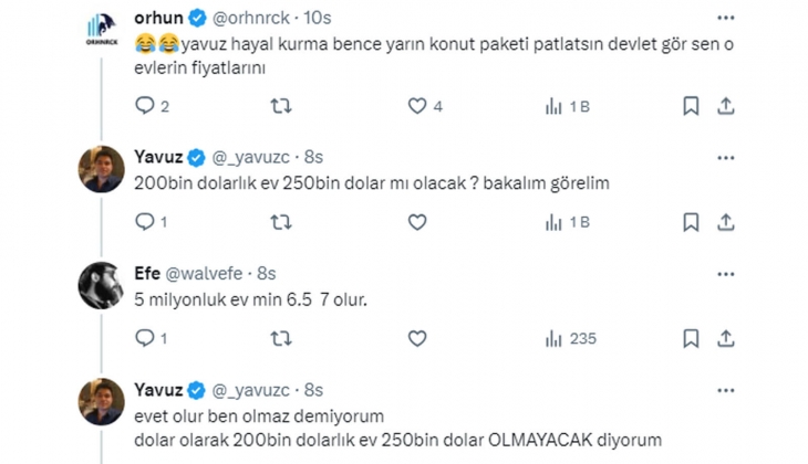 Faiz düşer, dolar artarsa 7 milyon TL lik ev 10 milyon TL ye kadar yükselebilir! 