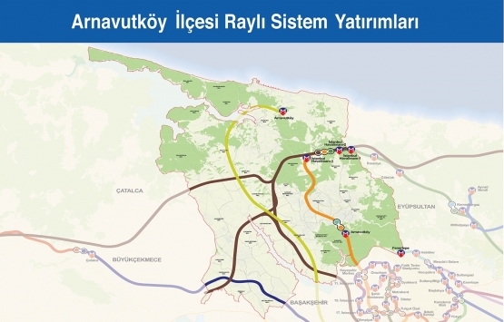 İstanbul raylı sistem haritası 2019!