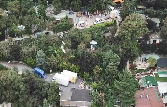 Adnan Oktar ın villasındaki yıkım havadan görüntülendi!