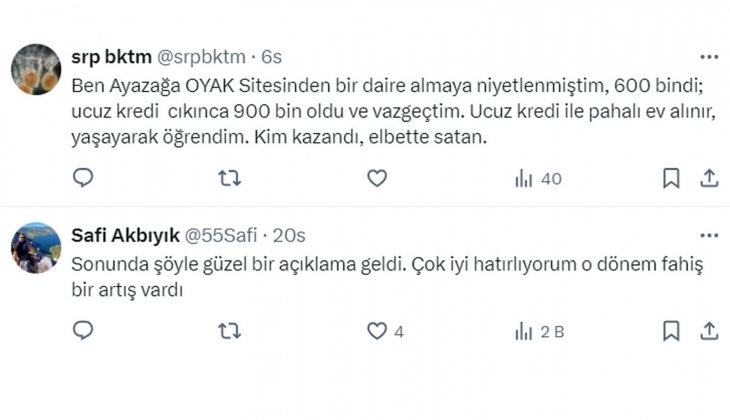 Düşük faizde değil, yüksek faizde konut fiyatları düşmüşken, ev almak iyidir!