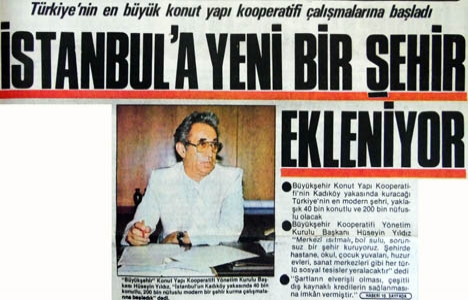 1985 yılında Türkiye nin en büyük yapı kooperatifi çalışmalarına başlamış!