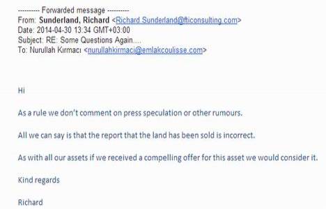 Atrium Europan Real Estate’ten Göztepe ÇEK arazisi açıklaması!