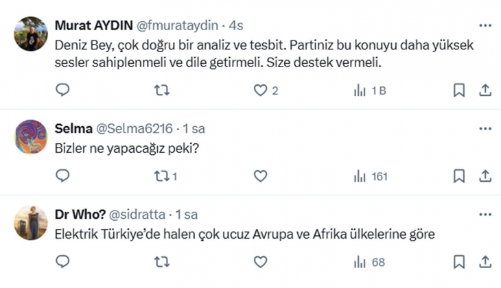 Elektriğe yüzde 140 zam! Deniz Yavuzyılmaz: 495 TL’lik fatura 1.190 TL olacak!