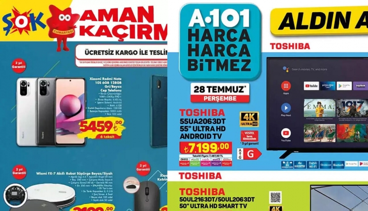 ŞOK ve A101'de teknoloji rüzgarı esiyor! Bu hafta hangi dijital ürünler gelecek? İşte Ağustos 2022 fiyat listesi