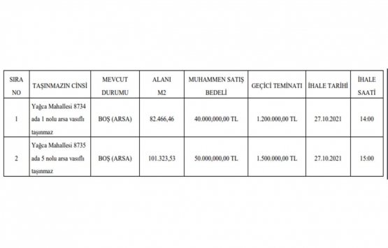 Antalya da 90 milyon TL ye satılık 2 gayrimenkul!