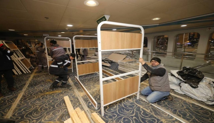 İBB, depremzedeleri İskenderun da Feribot otel de ağırlayacak!