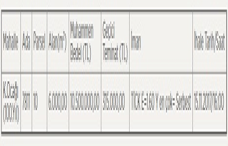Çukurova da 10.5 milyon TL ye satılık arsa!