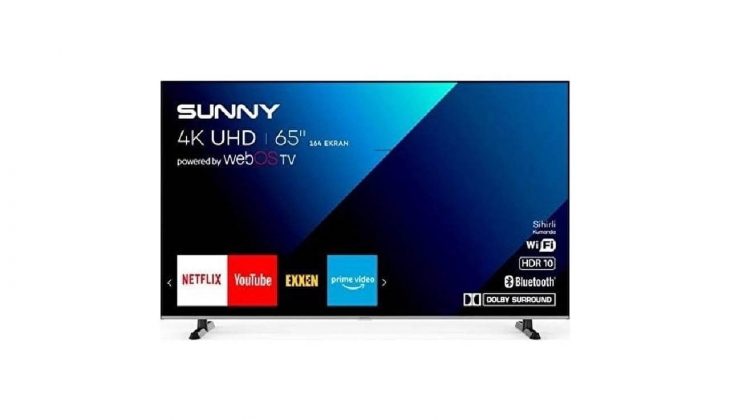 Sunny SN65FMN240 Frameless 65 inç 164 Ekran 4K Webos Smart TV kaç TL? 17 Şubat 2023 fiyat listesi...