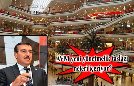 AVM'lerin mimarisinde hangi alanlar zorunlu bırakılacak?