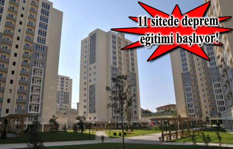 Siteler depreme hazırlanıyor!