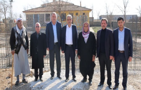 Şanlıurfa Haliliye'de çok amaçlı kültür evi inşaat çalışmaları incelendi!