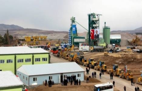 Sivas'ta asfalt üretim tesisi açıldı!