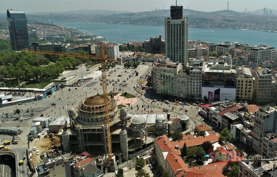 Taksim Camii nin minarelerinin inşaatına başlandı!
