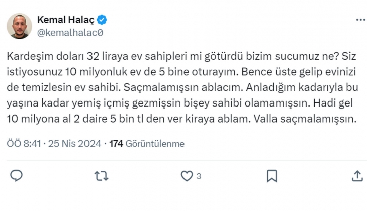 Avukattan ev sahiplerini çıldırtan çıkış: Bizim gibilere denk gelse kan çıkar o tehditlerden!