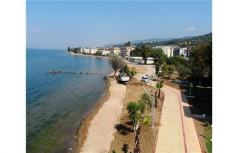 Dereköy sahil düzenleme çalışmalarının 1. etabı tamamlandı!