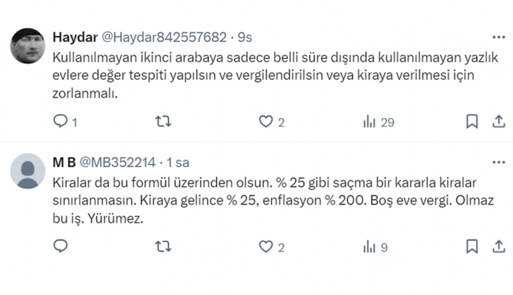Boş evler için dairenin rayiç kira bedeli üstünden yaptırım uygulanabilir mi? Vatandaşlar vergilere neler diyor? 
