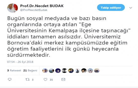 Ege Üniversitesi Emlak Konut a verilecek iddiası!