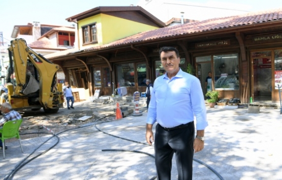 Tahtakale Çarşısı’ndaki cephe sağlıklaştırma çalışmaları tamamlanıyor!