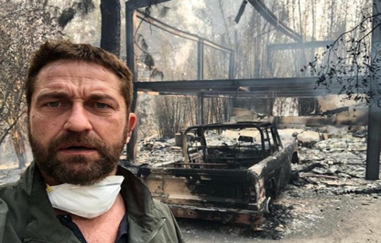 Gerard Butler in evi kül oldu!