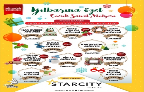 Starcity Outlet'te yılbaşına özel çocuk kulübü etkinlikleri!