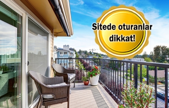 Cam balkon için komşu onayı şart!
