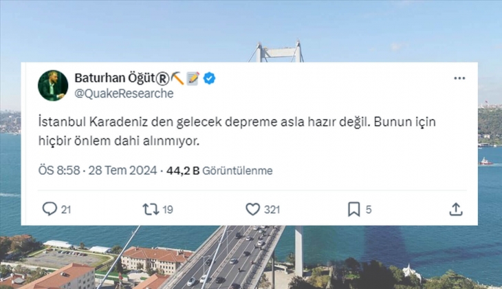 Deprem araştırmacısından İstanbul uyarısı: Karadeniz den gelecek depreme asla hazır değil!