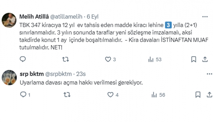 Mağdur ev sahibi: Ek maddeyle nasıl yüzde 25 sınırı geldiyse, yeni ek maddeyle bunu telafi etmenin zamanı gelmedi mi?