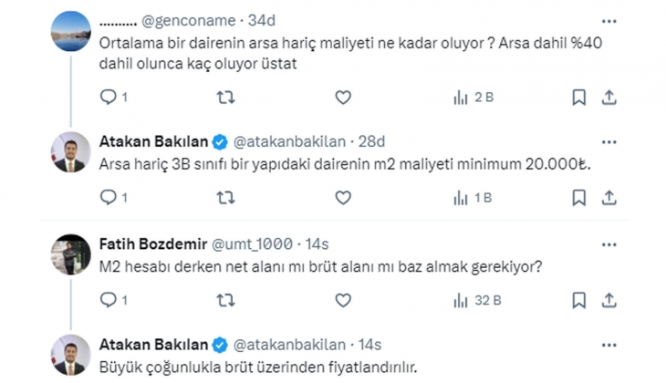 Hem beton hem de konut fiyatları 10 yılda 20 kat arttı!