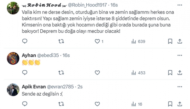 Prof. Dr. Övgün Ahmet Ercan, Yeter artık dedi: Doğu da 5.7, Anadolu da 6.2, Batı da 6.4 büyüklüğünde deprem eşiği...