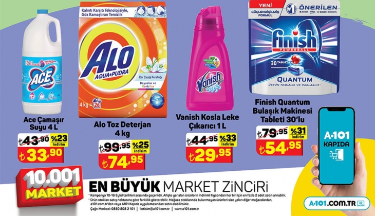 A101 indirime indirim kattı! Fiyatı 46 TL’ye indi! 13 Eylül 2022 fiyat listesi…
