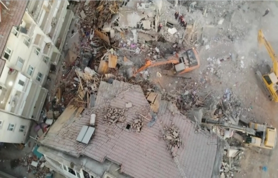 Elazığ'daki hasar ve yıkım drone ile takip ediliyor!