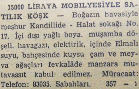 1950 yılında Mecidiyeköy de metrekaresi 10 liraya arsa satılacakmış!