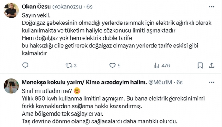 Elektriğe yüzde 140 zam! Deniz Yavuzyılmaz: 495 TL’lik fatura 1.190 TL olacak!