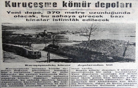 1947 yılında Kuruçeşme de modern kömür tesisat yapılacakmış!