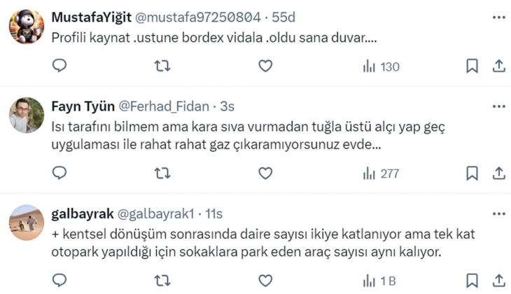 Tebernüş Kireçci sordu: Türkiye de konut kalitesi iyiye mi gidiyor, kötüye mi?