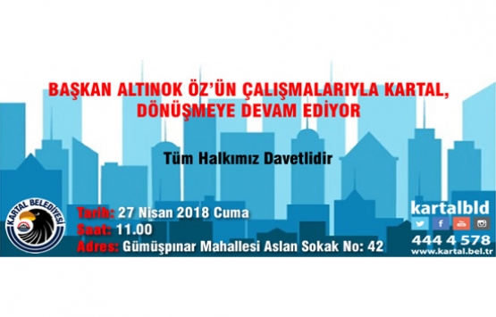 Kartal Bağlar Sitesi temel atma töreni yarın!
