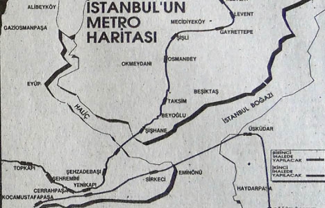1990 yılında İstanbul Metrosu ve Tüpgeçit Projesi ihaleye çıkartılacakmış!