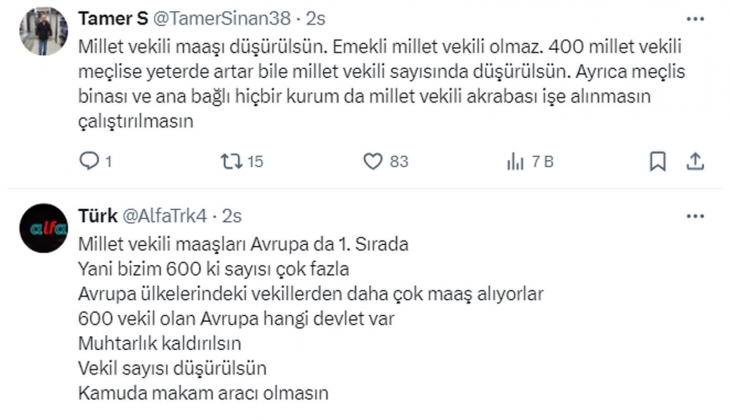 Milletvekili ve emekli olanlar 275 bin TL maaş alıyor: Vekil maaşları düşürülsün, milletvekili emekliliği iptal edilsin!
