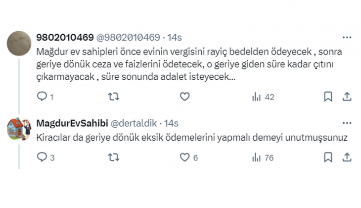 Mağdur ev sahibi: Ek maddeyle nasıl yüzde 25 sınırı geldiyse, yeni ek maddeyle bunu telafi etmenin zamanı gelmedi mi?