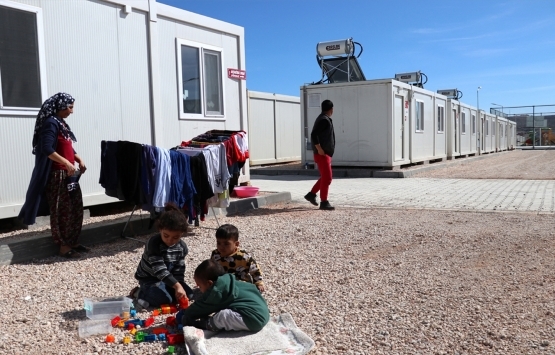 Elazığ da konteyner kentte yaşam başladı! 