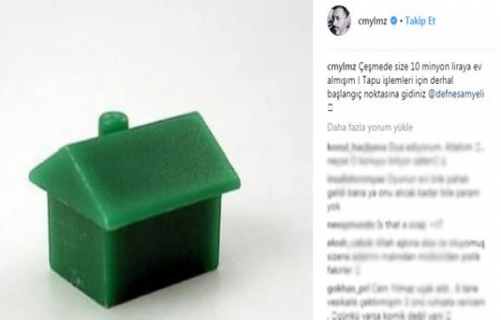 Cem Yılmaz dan Defne Samyeli ye ev aldığı iddialarına yönelik paylaşım!