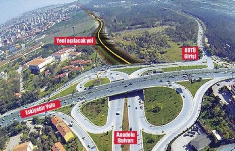 ODTÜ Tünel Yol Bağlantısı imar planı askıda!