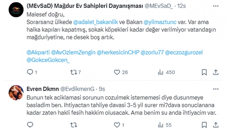 Ev sahipleri tepkili: Kira tespit davası için verilen tahmini bitiş süresi 555 gün!
