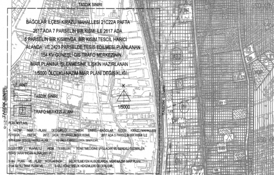 Kirazlı daki tescil dışı alana ilişkin imar planı askıda!