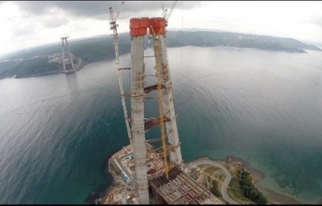 3. köprünün kule inşaatında sona doğru gelindi!