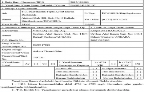 TOKİ den Veron İnşaat a 1 yıl ihale yasağı!